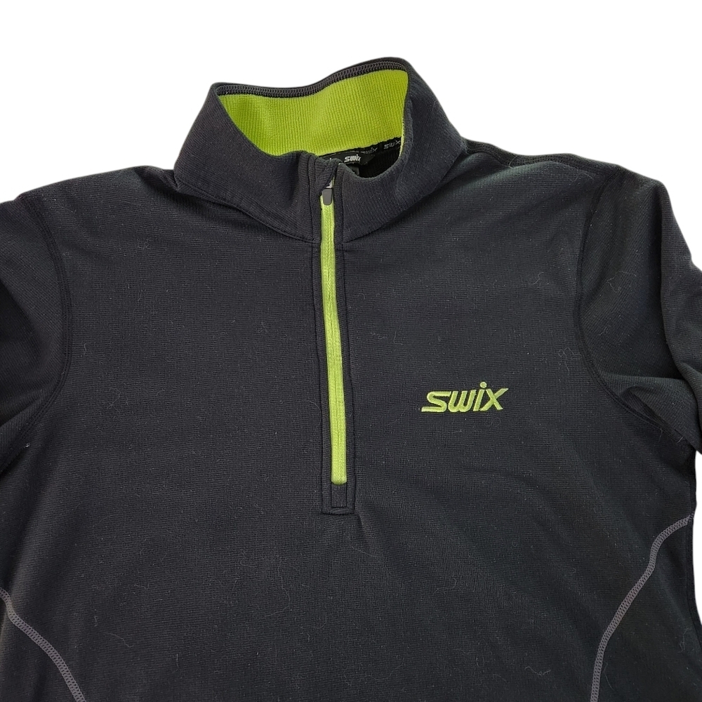 SWIX Black Half-Zip  mid layer men’s size s - Picture 4 of 12